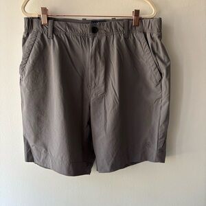 Brooks Brothers Shorts Chino Golf Performance Nylon Stretch Grey Quick Dry Sz 38